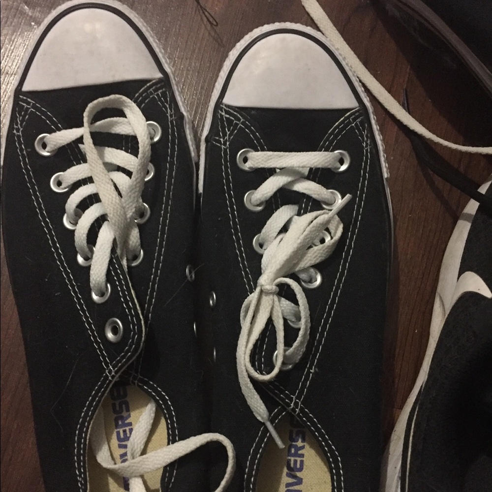 black converse | size women’s ten